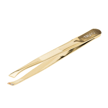 Truyu Slant Tip Tweezers (Gold Plated)