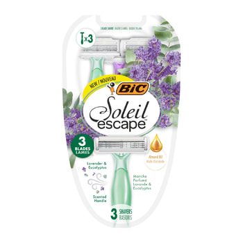 BIC Γυναικεία Ξυραφάκια μιας Χρήσης Soleil Escape 3 λεπίδων Λεβάντα & Ευκάλυπτος 3