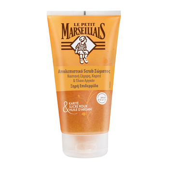 LE Petit Marseillais Scrub Σώματος Με Καστανή Ζάχαρη, Kαριτέ & Έλαιο Argan – 150 ml