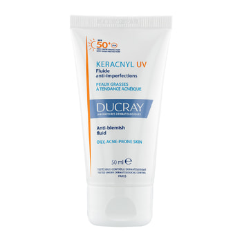 Ducray Keracnyl UV Λεπτόρρευστη Κρέμα Κατά Των Ατελειών Spf50+