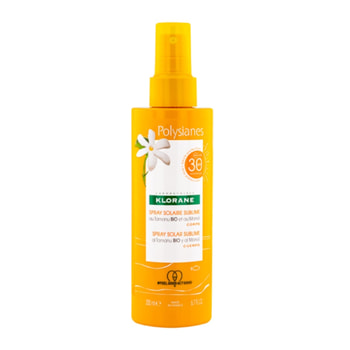 Klorane Αντηλιακό Spray Προσώπου SPF 30 με Βιολογικό Tamanu & Monoi