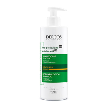 Vichy Anti-Dandruff Ds Shampoo for Dryness, Dandruff & Itching for Dry Hair – 390 ml