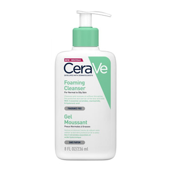 Cerave Αφρίζον Gel Καθαρισμού για Πρόσωπο & Σώμα με Υαλουρονικό Οξύ, Ceramides & Νιασιναμίδη – 236 ml