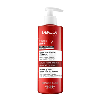 Vichy Dercos Collagen 17 Filler Σαμπουάν κατά της Τριχόπτωσης & της Θραύσης των Μαλλιών – 400 ml