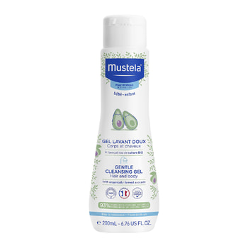 Mustela Απαλό Αφροντούς Για Σώμα & Μαλλιά Με Βιολογικό Αβοκάντο – 200 ml