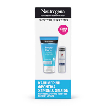 Neutrogena Hydro Boost Κρέμα Χεριών Σε Μορφή Gel & Ενυδατικό Lipcare
