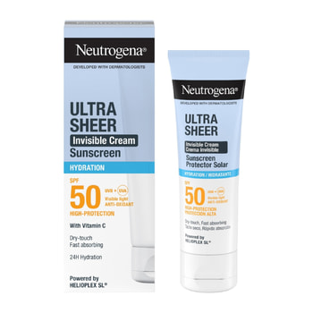 Neutrogena Ultra Sheer Invisible Cream Hydration Αντηλιακή Κρέμα Προσώπου Με Δείκτη Προστασίας SPF50