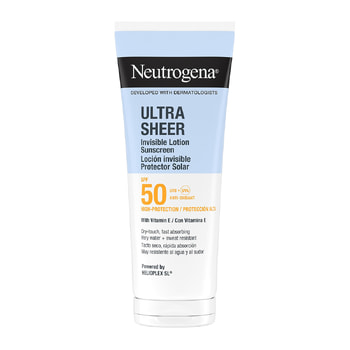 Neutrogena Ultra Sheer Invisible Hydrating Lotion Αντηλιακό Σώματος Λεπτόρρευστης Υφής SPF50