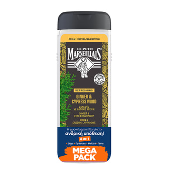 LE Petit Marseillais Ανδρικό Αφρόλουτρο 4 σε 1 Με Ginger