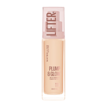 Maybelline New York Maybelline Lifter Plump & Glow Spf15 Foundation 30ml - 110 - Ενυδατικό Foundation Μεσαίας Προστασίας, 2% Νιασιναμίδη & Υαλουρονικό Οξύ για Γεμάτη & Φωτεινή Όψη Όλη Μέρα