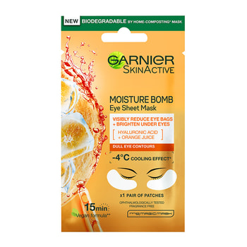 Garnier Fabric Hydrating Eye Mask with Orange