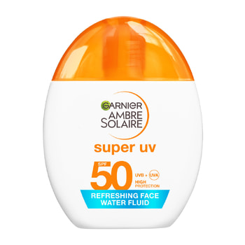 Ambre Solaire Super UV Invisible Face Sunscreen Water Fluid SPF50