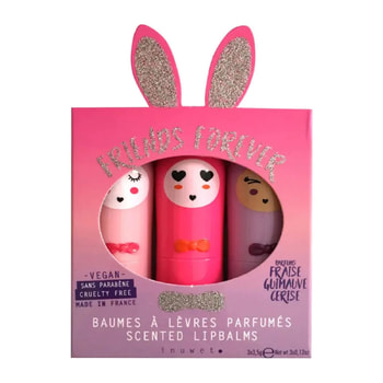 Inuwet Friends Forever Σετ Lip Balm Για Ενυδάτωση Χειλιών – 3 pcs