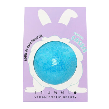 Inuwet Bath Bomb with Glitter & Blackcurrant Fragrance