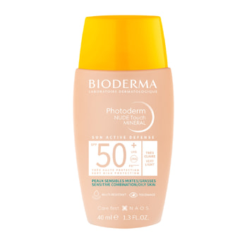 Bioderma Photoderm Nude Touch Mineral SPF50+ Αντηλιακή Κρέμα Με Ελαφριά Κάλυψη – Tres Claire 40 ml