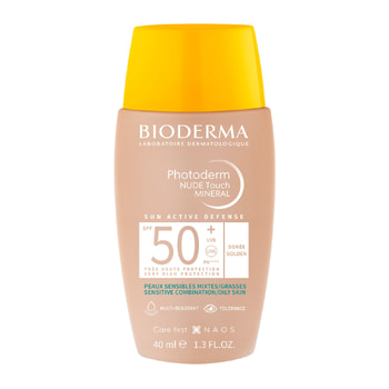 Bioderma Photoderm Nude Touch Mineral SPF50+ Αντηλιακή Κρέμα Με Ελαφριά Κάλυψη – Golden 40 ml