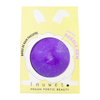 Inuwet Bath Bomb with Glitter & Bubble Gum Fragrance