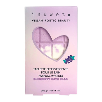 Inuwet Chocolate Shape Bath Salts with Blueberry Scent