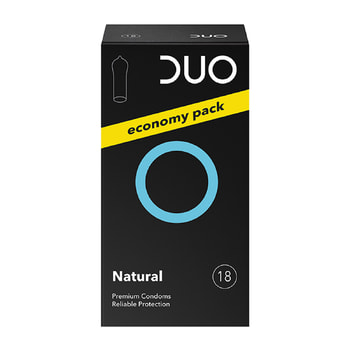 Duo Condoms/Προφυλακτικά Natural Economy Pack 18pcs