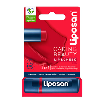 Liposan Caring Beauty Lip & Cheek – Red 1 pcs