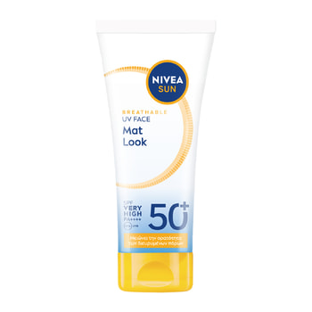 NIVEA Breathable UV Αντιηλιακό Προσώπου για Ματ Αποτέλεσμα SPF50+