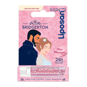 Liposan Bridgerton Βάλσαμο Χειλιών Μαρέγκα Τριαντάφυλλου Limited Edition