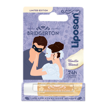 Liposan Bridgerton Βάλσαμο Χειλιών Μπισκότο Βανίλια Limited Edition