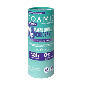 Foamie Solid Natural Deodorant Stick 100% Natural Rain In The Woods Green