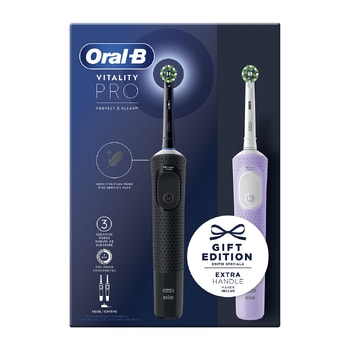 ORAL-B Vitality Pro Duo Pack Black & Purple