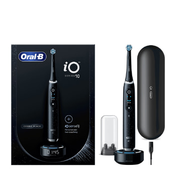 Oral-B iO Series 10 Hλεκτρική Οδοντόβουρτσα Magnetic Cosmic Black – 4 pcs