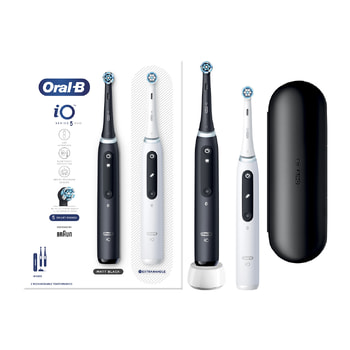 ORAL-B iO Series 5 DUO Ηλεκτρικές Οδοντόβουρτσες Black & White