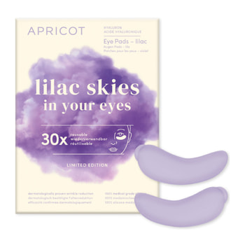 Apricot Επαναχρησιμοποιούμενα Pads Ματιών Με Υαλουρονικό Οξύ Limited Edition - Lilac Skies In Your Eyes