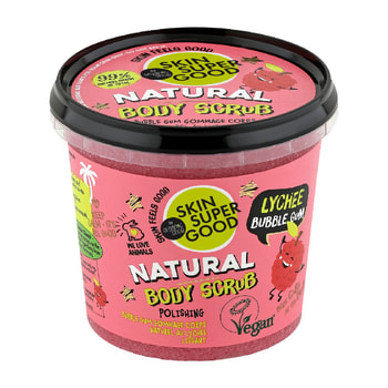 Natura Siberica Skin Super Good Φυσικό Απολεπιστικό Σώματος «Lichee Bubble Gum»