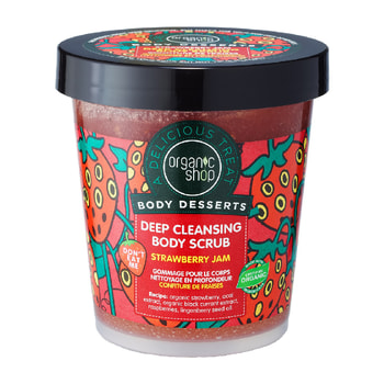 Natura Siberica Body Desserts Strawberry Jam Body Scrub For Deep Cleansing