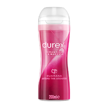 Durex Λιπαντικό Διεγερτικό Gel Play Massage 2 in 1 Guarana
