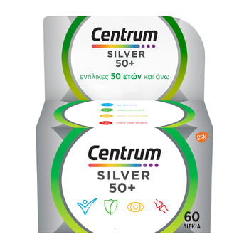 Centrum Silver 50+ Πολυβιταμίνη Για Ενήλικες 50 Ετών Και Άνω – 60 pcs