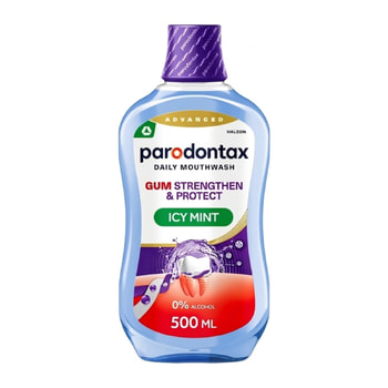 Parodontax Gum Strengthen & Protect Icy Mint Στοματικό Διάλυμα Καθημερινής Χρήσης Με Υαλουρονικό Οξύ