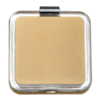 Foxy 10x Square Gold Compact Mirror