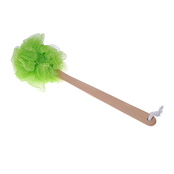 Foxy Green Net Body Sponge With Handle