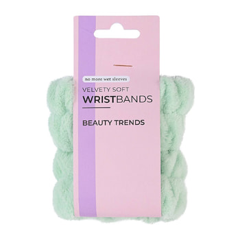 Beauty Trends Absorbent Skincare Wristbands Mint