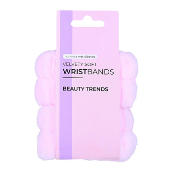 Beauty Trends Absorbent Skincare Wristbands Pink