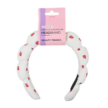 Beauty Trends Hair Spatula for Makeup & Skincare White with Strawberries