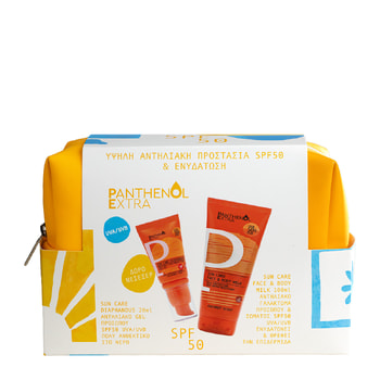 Panthenol Extra Σετ Diaphanous SPF50 & Face & Body Milk SPF50