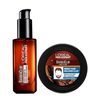 L'Oréal Paris Barber Club Λάδι Για Τα Μούσια & Molding Clay