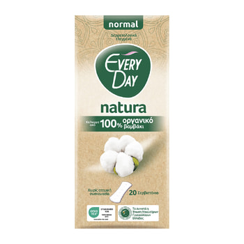 Every Day Σερβιετάκια All Cotton Natura Normal – 20 pcs