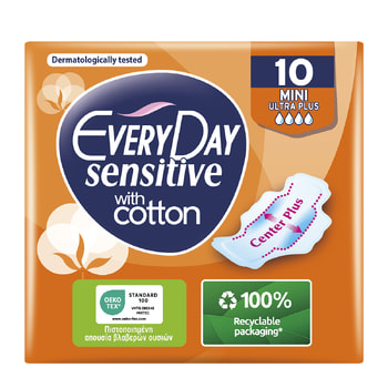 EVERY DAY Σερβιέτες Sensitive With Cotton Mini