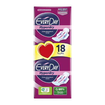 Every Day Hyperdry Maxi Night Sanitary Pads