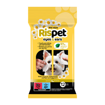 Rispet Wet Wipes for Pet Ears and Eyes