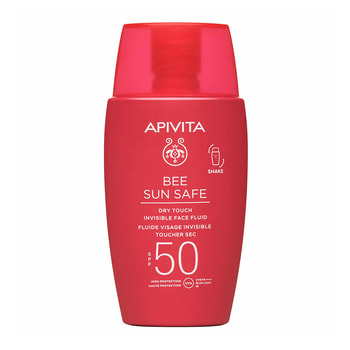 Apivita Bee Sun Safe Λεπτόρρευστη Κρέμα Προσώπου-Dry Touch SPF50
