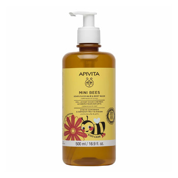 Apivita Bees Απαλό Σαμπουάν & Αφρόλουτρο Για Παιδιά Με Καλέντουλα & Μέλι